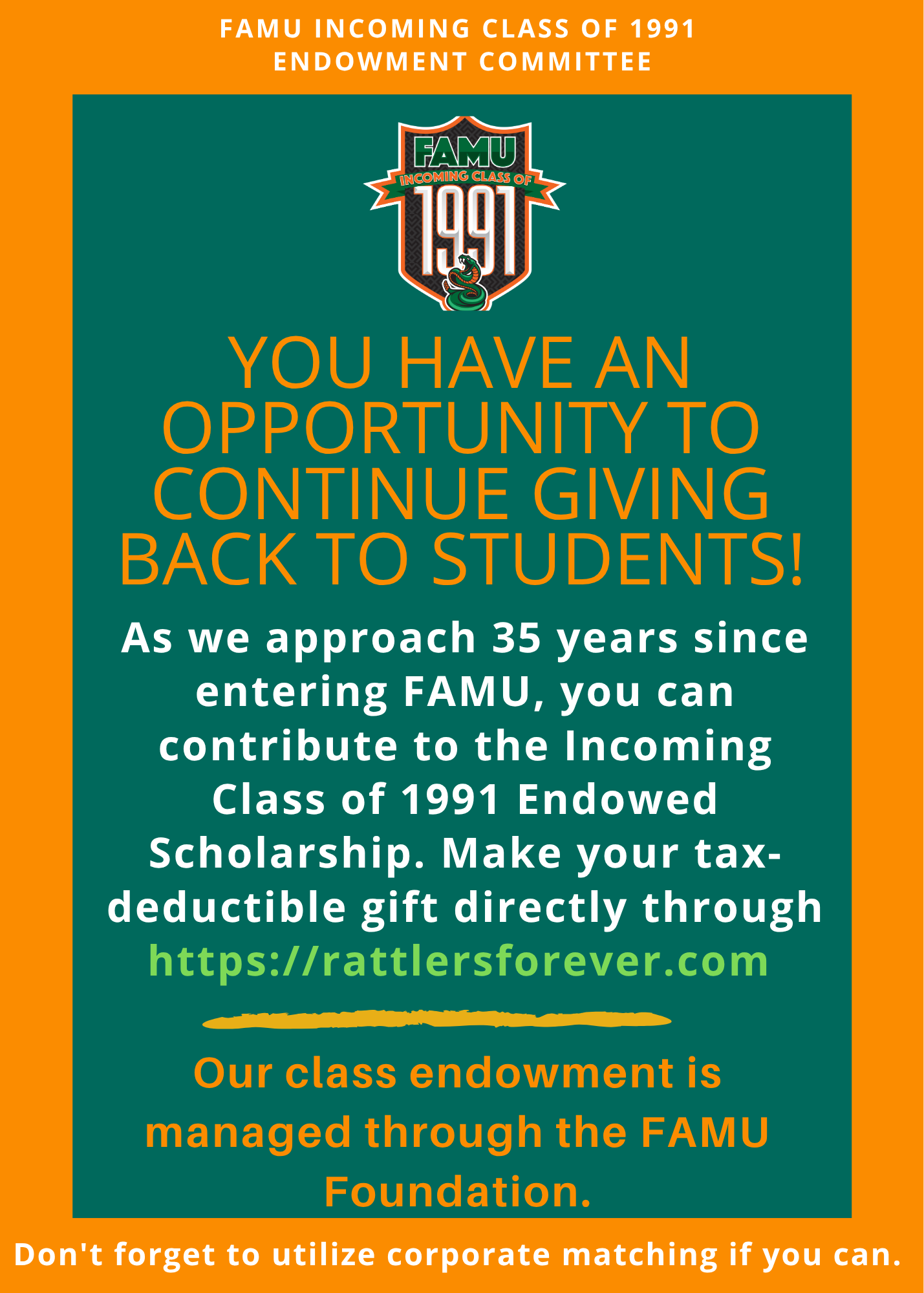 Class Endowment Donation